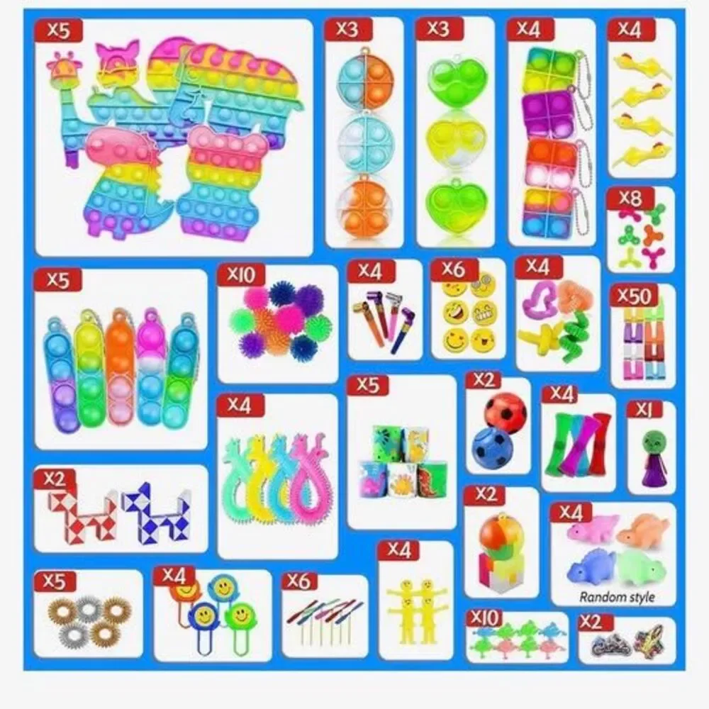 1000 PCS Fidget Poppers Pack